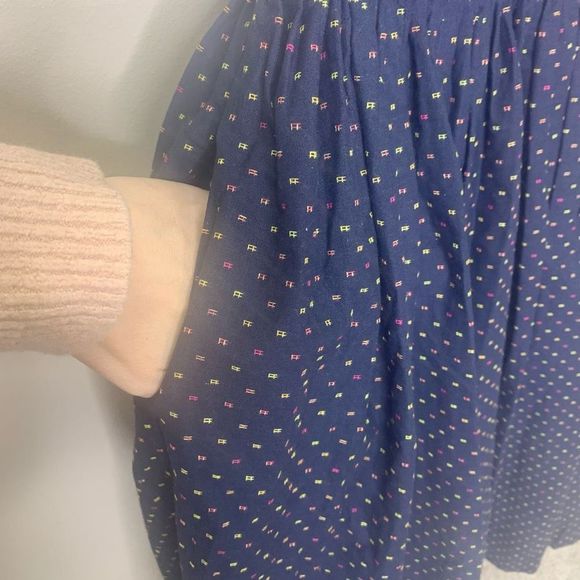 NEW ModCloth Size 6 Fit and Flare with Pockets Navy MIDI Dress. (1m1) - Picture 3 of 14